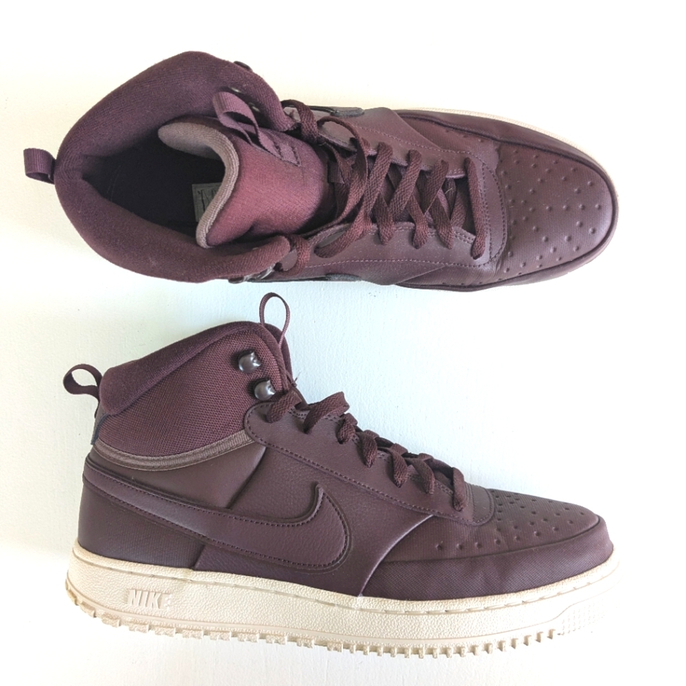 NIKE Court Vision Mid - Burgundy